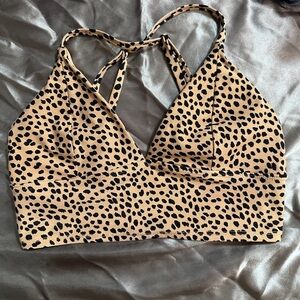Forever 21 Tan and Black Animal Print Bralette